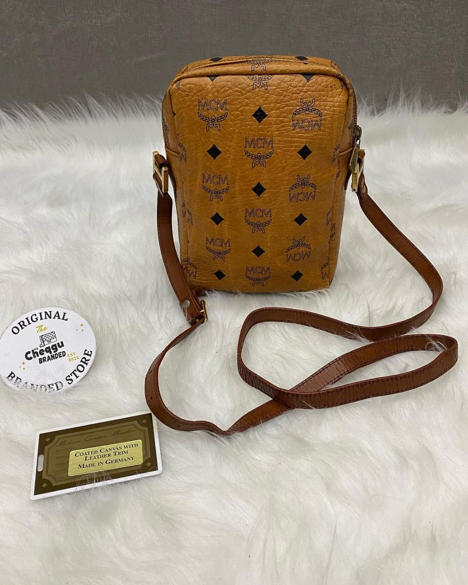 MCM Amazon Sling Bag Black Visetos