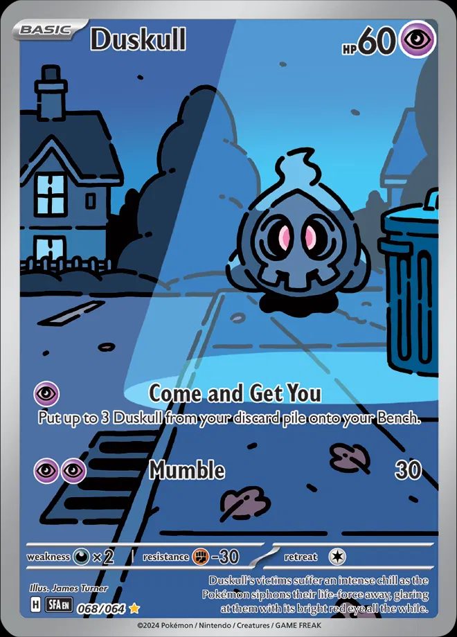 Pokemon TCG Duskull Shrouded Fable Illustration Rare 068/064
