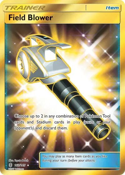 Field Blower 163/145 Secret Rare Gold Guardians Rising Pokemon TCG