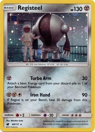 Registeel 68/111 Cosmos Holo Sun & Moon Promo Pokemon TCG
