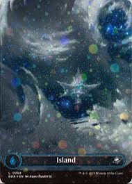 Island 0368 Edge of Eternities Land Borderless Galaxy Foil MTG Magic the Gathering TCG