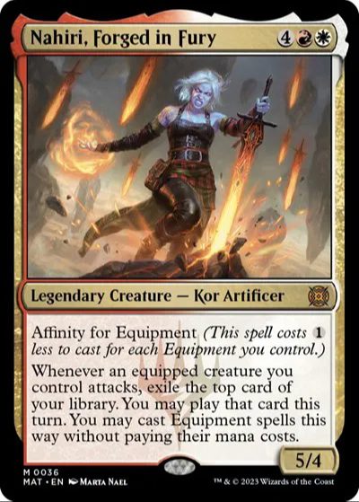 Nahiri Forged in Fury March of the Machine The Aftermath Mythic MTG Magic the Gathering TCG