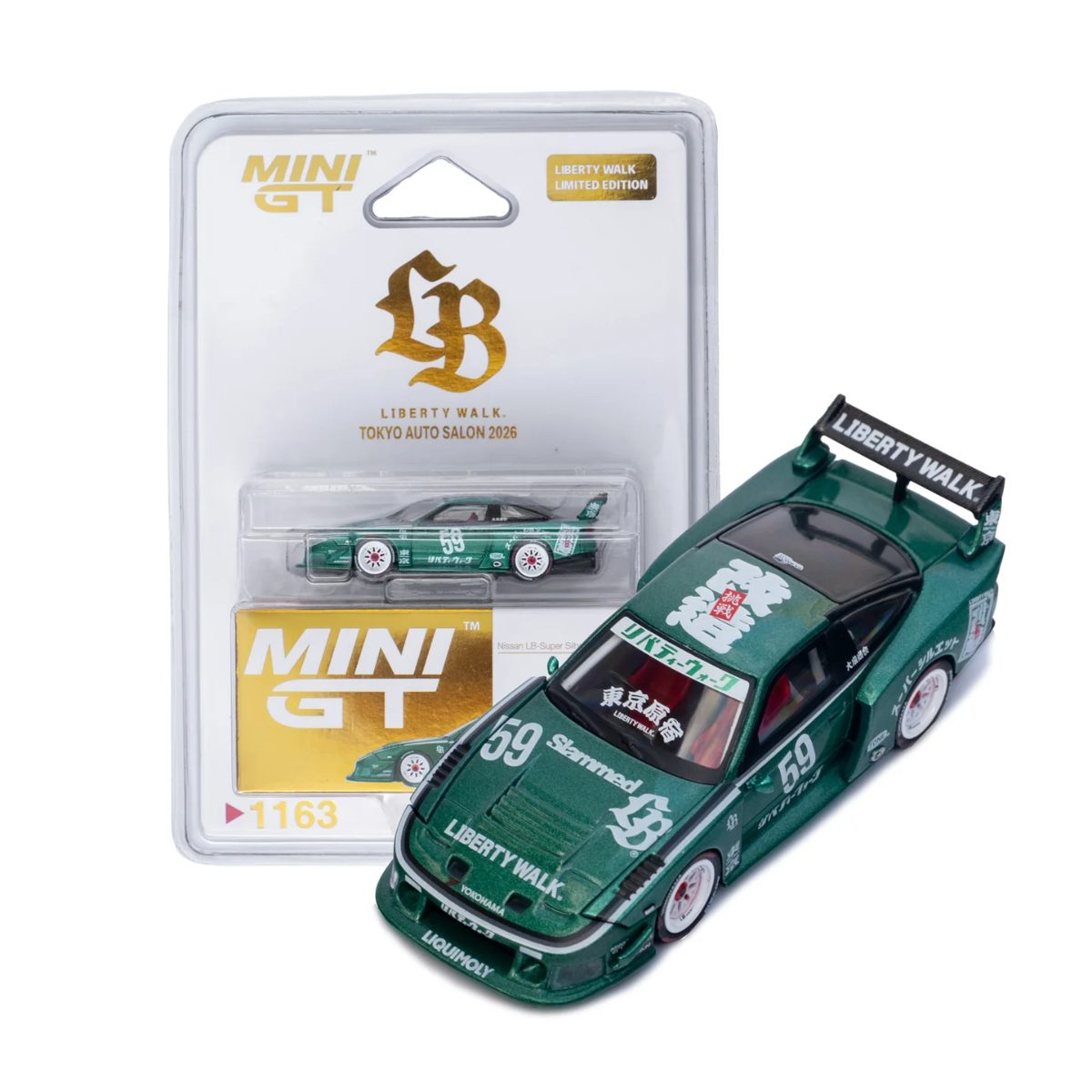 Mini GT 1/64 LB-Super Silhouette Nissan 180SX TAS2026 Green