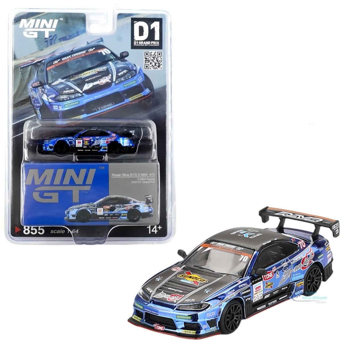 Mini GT 1/64 D-Max Racing 2023 D1 Grand Prix Japan Exclusive Nissan Silvia S15