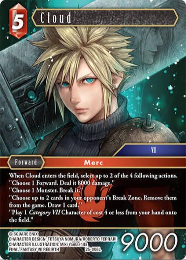 Cloud 2-006L Legend Tears of the Planet Final Fantasy VII TCG