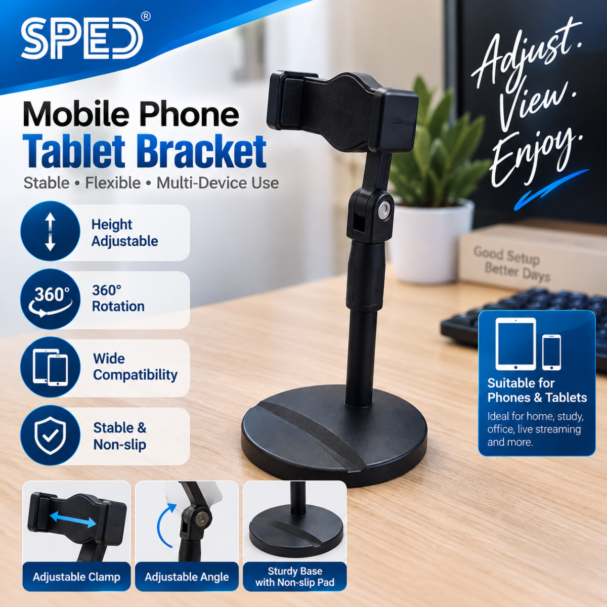 SPED Mobile Phone and Tablet Bracket