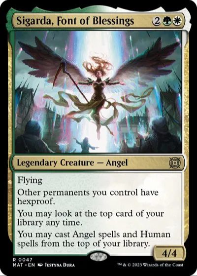 Sigarda, Font of Blessings 47 March of the Machine The Aftermath Rare MTG Magic the Gathering TCG