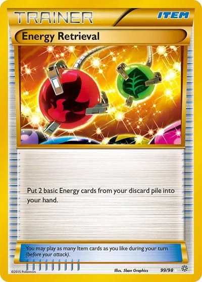 Energy Retrieval Ancient Origins Secret Rare 99 Pokemon TCG