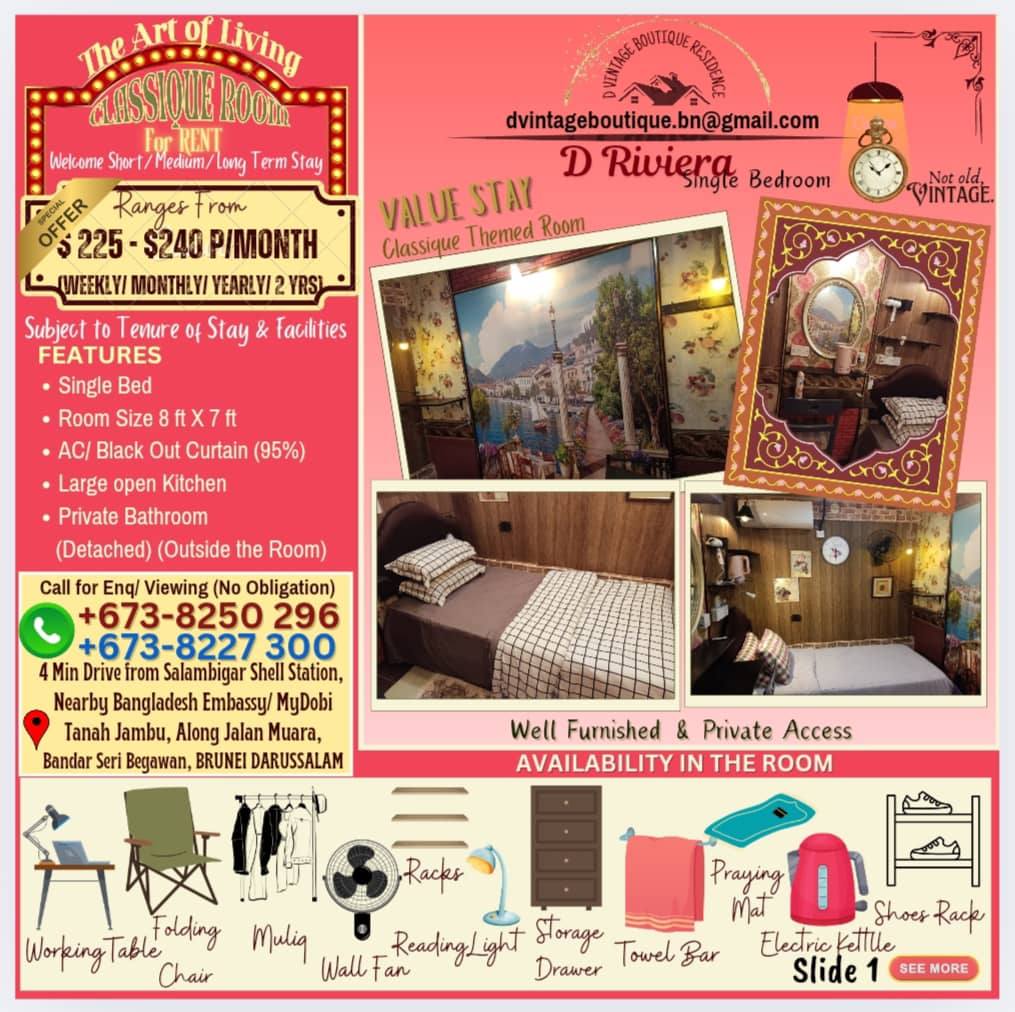 🔥FULLY FURNISHED ROOM FOR RENT